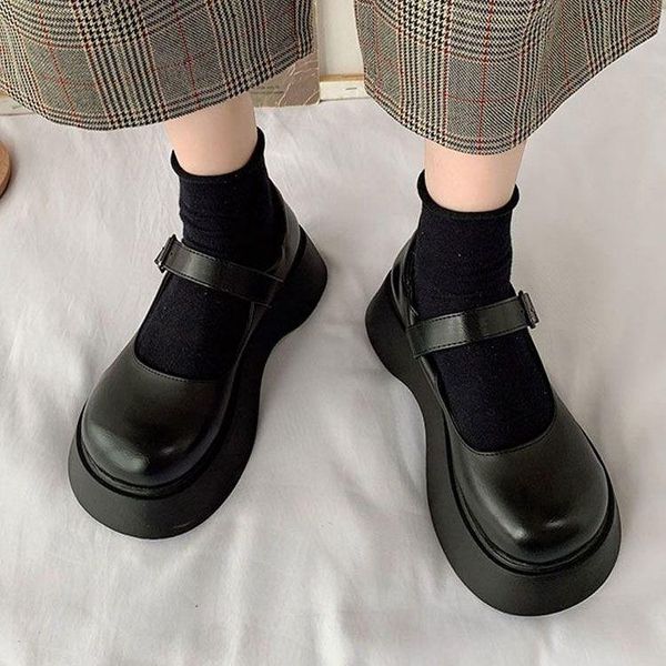 dress shoes mary jane female pu retro french lolita jk shoe 2021 spring round head japanese goth chunky heel, Black
dress shoes mary jane female pu retro french lolita jk shoe 2021 spring round head japanese goth chunky heel, Black