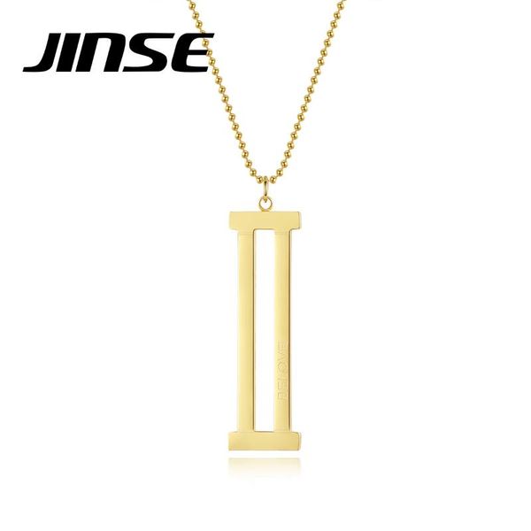 pendant necklaces jinse fashion 316l stainless steel letter for women hip hop jewelry roman numerals gold chain collier gift, Silver
pendant necklaces jinse fashion 316l stainless steel letter for women hip hop jewelry roman numerals gold chain collier gift, Silver