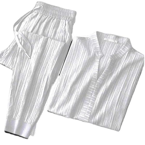 men's tracksuits suit high-end solid color breathable striped ice silk casual light luxury lightweight youth two-piece, Gray
men's tracksuits suit high-end solid color breathable striped ice silk casual light luxury lightweight youth two-piece, Gray