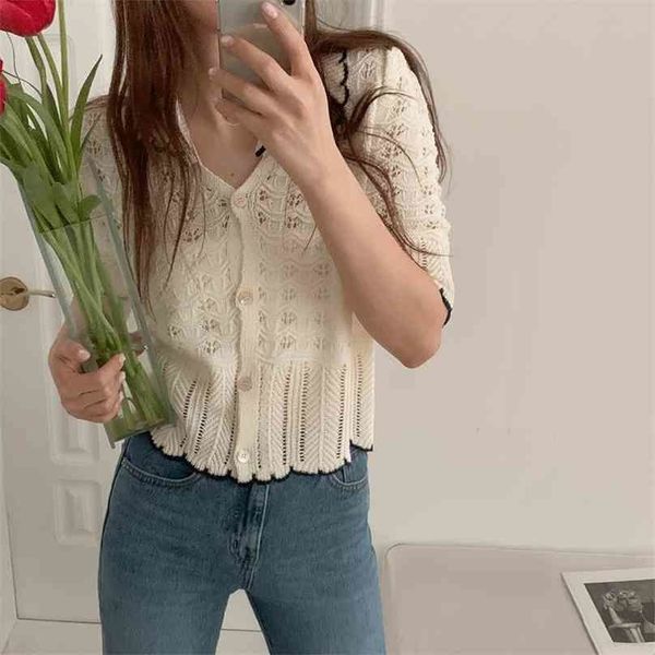 summer casual knitted short sleeves cardigans loose women fashion femme prom outwear high waist sweaters 210525, White;black
summer casual knitted short sleeves cardigans loose women fashion femme prom outwear high waist sweaters 210525, White;black