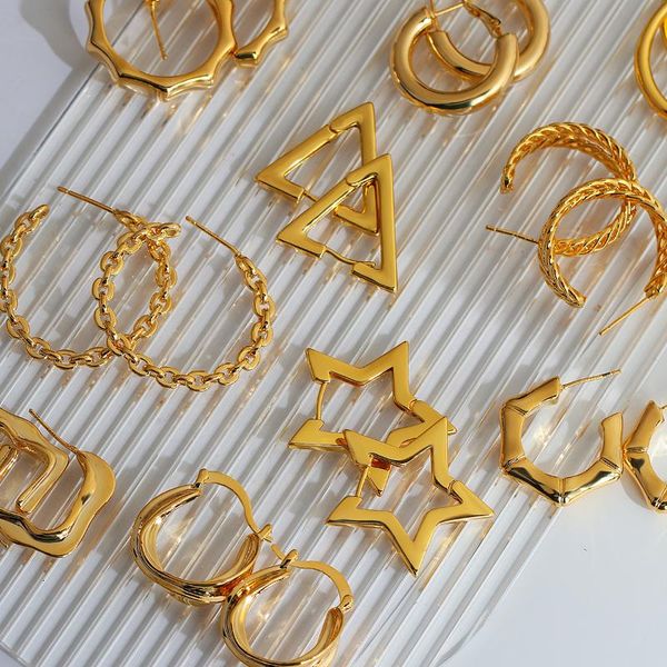 hoop & huggie aensoa multiple simple gold color circle earrings 2021 trendy geometric for women huggies steampunk accessories, Golden;silver
hoop & huggie aensoa multiple simple gold color circle earrings 2021 trendy geometric for women huggies steampunk accessories, Golden;silver