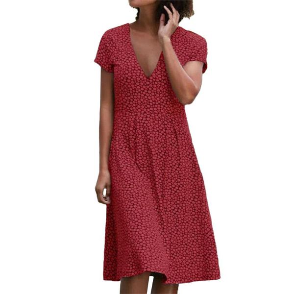 v-neck dress 5xl summer for women knee-length short sleeve dot print casual loose fashion clothes dresses, Black;gray
v-neck dress 5xl summer for women knee-length short sleeve dot print casual loose fashion clothes dresses, Black;gray