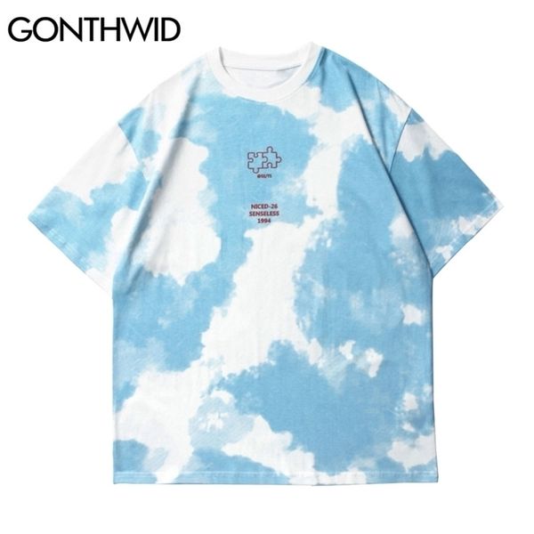 gonthwid embroidery puzzle tie dye short sleeve tees men streetwear hip hop casual harajuku cotton loose fashion t-shirts 210716, White;black
gonthwid embroidery puzzle tie dye short sleeve tees men streetwear hip hop casual harajuku cotton loose fashion t-shirts 210716, White;black