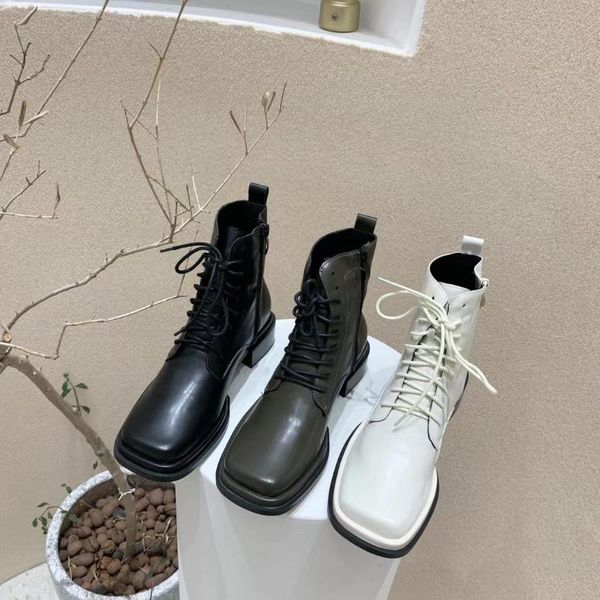 boots fashion women short square toe cross tied lace up black/brown/white ankle woman size 35-39
boots fashion women short square toe cross tied lace up black/brown/white ankle woman size 35-39