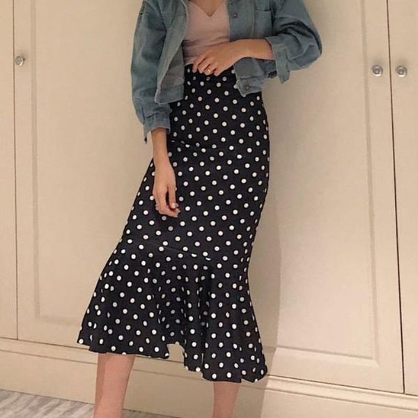 skirts a-line half-length skirt autumn/winter 2021 high-waisted slim fashion all-match polka-dot fishtail, Black
skirts a-line half-length skirt autumn/winter 2021 high-waisted slim fashion all-match polka-dot fishtail, Black
