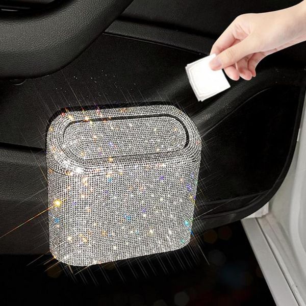 car organizer large capacity daily trash can waterproof wastebasket easy clean garbage container with rhinestone practical storage box
car organizer large capacity daily trash can waterproof wastebasket easy clean garbage container with rhinestone practical storage box