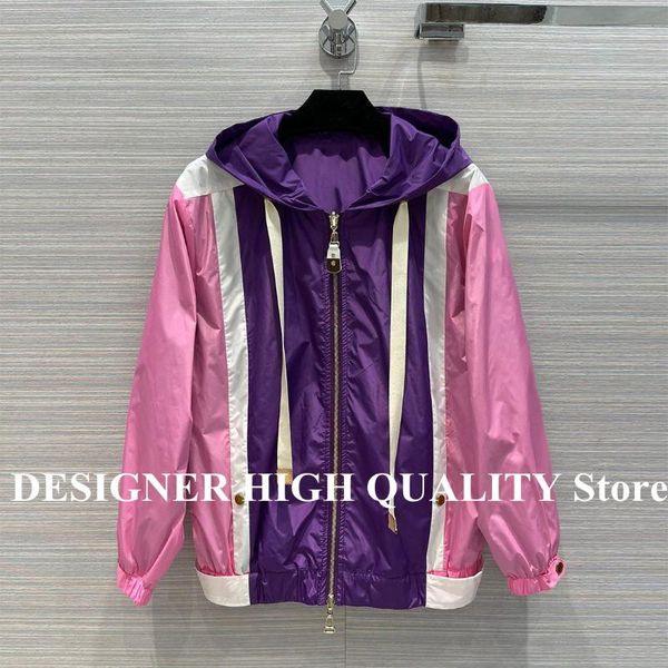 women's jackets 2021 spring fashion streetwear hooded jacket women contrast pink purple patchwork zipper loose casual coat outwear, Black;brown
women's jackets 2021 spring fashion streetwear hooded jacket women contrast pink purple patchwork zipper loose casual coat outwear, Black;brown