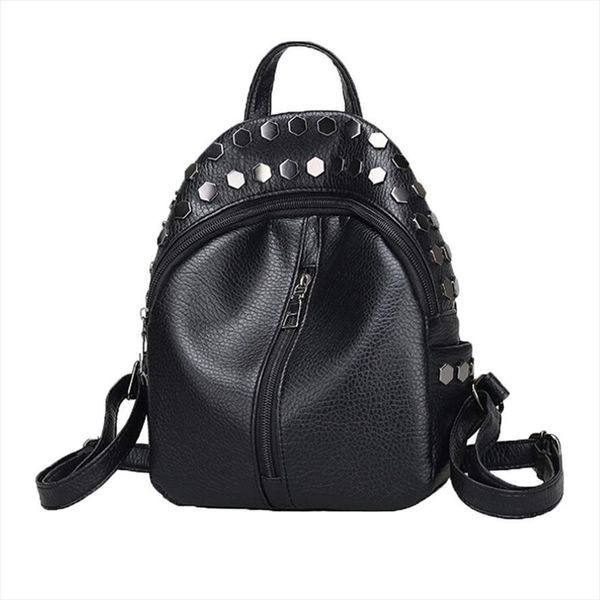 small women leather backpack for girls feminine knapsack school bags teenagers rucksack mini backpacks rivet black
small women leather backpack for girls feminine knapsack school bags teenagers rucksack mini backpacks rivet black