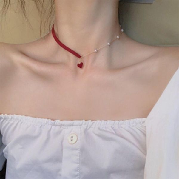 pendant necklaces 2021 korean version of the short small red heart fashion simple temperament network love necklace jewelry wholesale, Silver
pendant necklaces 2021 korean version of the short small red heart fashion simple temperament network love necklace jewelry wholesale, Silver
