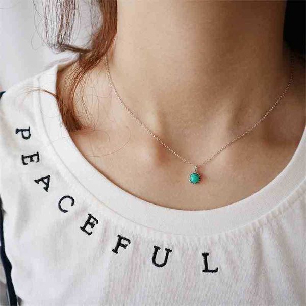 fanzhiqiao s925 sterling silver turquoise necklace small pendant collarbone chain women's simple fashion short korea, Black
fanzhiqiao s925 sterling silver turquoise necklace small pendant collarbone chain women's simple fashion short korea, Black
