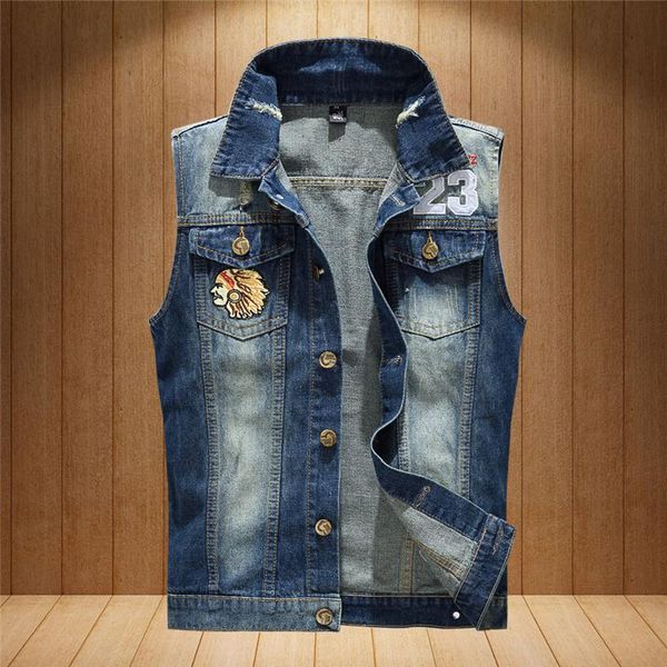 men's vests men cowboy brand sleeveless jacket male tank stock ripped jean mens denim vest plus size jeans waistcoat, Black;white
men's vests men cowboy brand sleeveless jacket male tank stock ripped jean mens denim vest plus size jeans waistcoat, Black;white