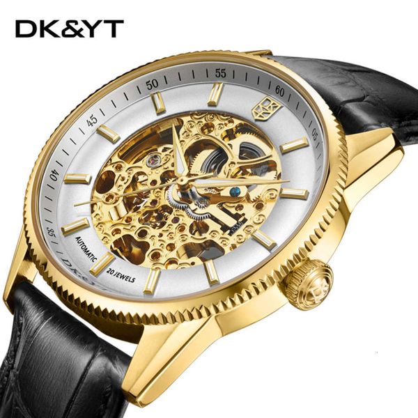 hollow out automatic men's mechanical watch pure steel leather luminous high grade watch, Slivery;brown
hollow out automatic men's mechanical watch pure steel leather luminous high grade watch, Slivery;brown