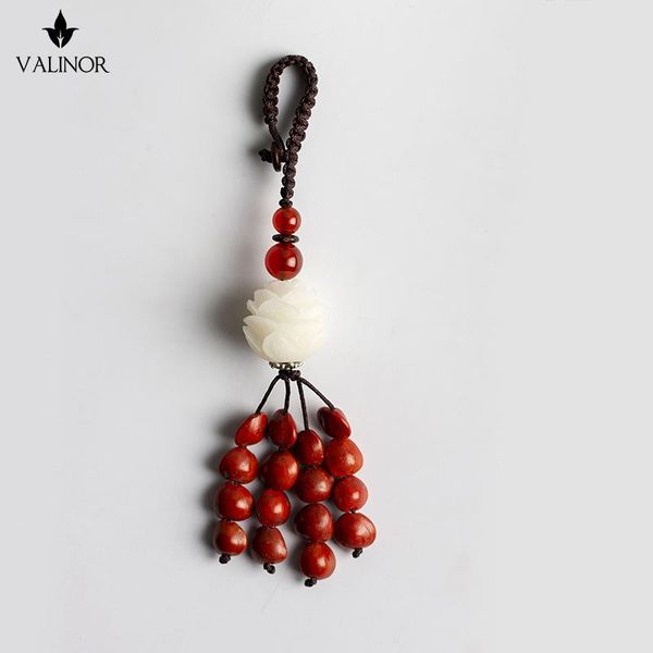 white bodhi root carved lotus keychain zi fu bag key c045 charm bracelets, Golden;silver
white bodhi root carved lotus keychain zi fu bag key c045 charm bracelets, Golden;silver