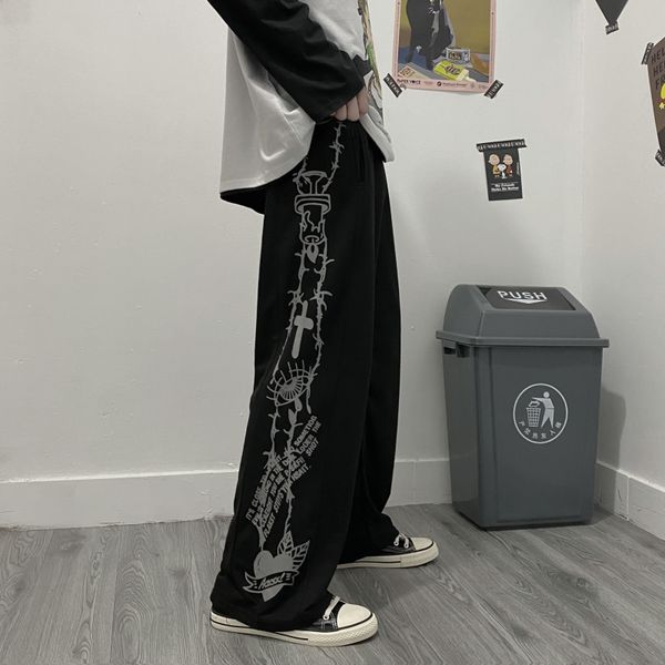 hip hop wide leg pant women spring fashion harajuku print trousers women streetwear high waist loose sweatpants, Black;white
hip hop wide leg pant women spring fashion harajuku print trousers women streetwear high waist loose sweatpants, Black;white
