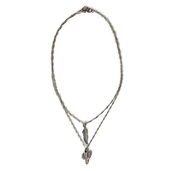 pendant necklaces 2 layers vintage feather cross faceted zircon link chain necklace for women clavicle punk style party jewelry, Silver
pendant necklaces 2 layers vintage feather cross faceted zircon link chain necklace for women clavicle punk style party jewelry, Silver