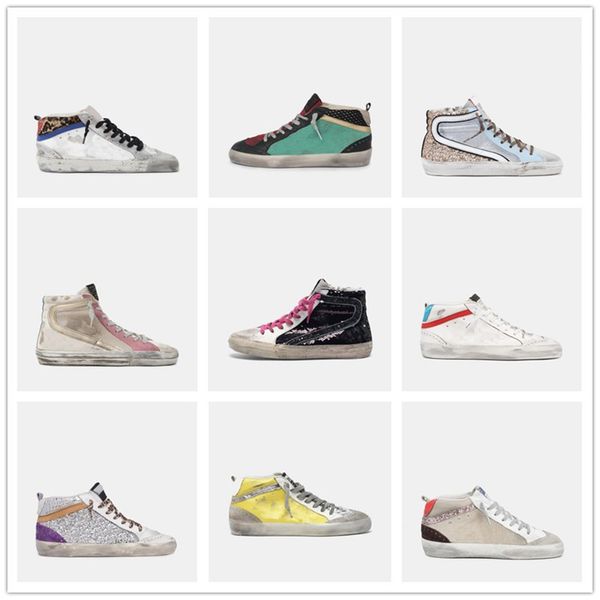 italian deluxe brand golden casual shoes mid slide star mid-glitter leather sneakers men women do-old dirty mixed suede boots plaid girlie, Black
italian deluxe brand golden casual shoes mid slide star mid-glitter leather sneakers men women do-old dirty mixed suede boots plaid girlie, Black