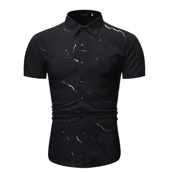 men's casual shirts mens short sleeve button down dress hipster bronzing print shirt men work business male camisa masculina xxl, White;black
men's casual shirts mens short sleeve button down dress hipster bronzing print shirt men work business male camisa masculina xxl, White;black