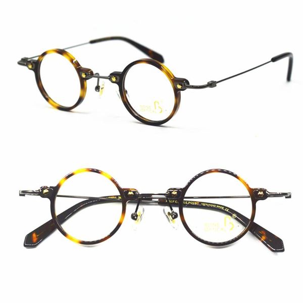 fashion sunglasses frames hand made super small 36mm tortoise acetate vintage round titanium eyeglass unisex, Black
fashion sunglasses frames hand made super small 36mm tortoise acetate vintage round titanium eyeglass unisex, Black