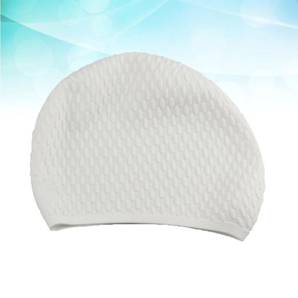 swimming caps useful silicone cap practical waterproof swim pool hat long hair ear protection for female (white)
swimming caps useful silicone cap practical waterproof swim pool hat long hair ear protection for female (white)