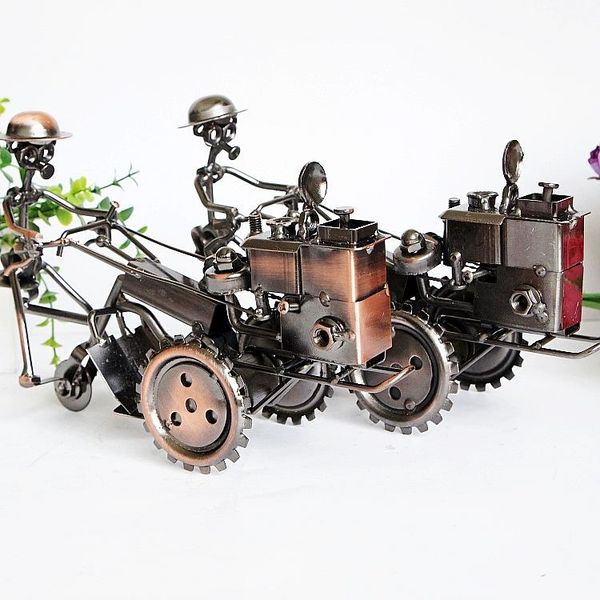 decorative objects & figurines hand - made metal tractor model can slide and rotate- home decor garden decoration accessories
decorative objects & figurines hand - made metal tractor model can slide and rotate- home decor garden decoration accessories