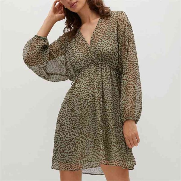 leopard print mini dress women wrap v neck long puff sleeve fitted waist vintage party dresses woman pleated vestidos 210524, Black;gray
leopard print mini dress women wrap v neck long puff sleeve fitted waist vintage party dresses woman pleated vestidos 210524, Black;gray