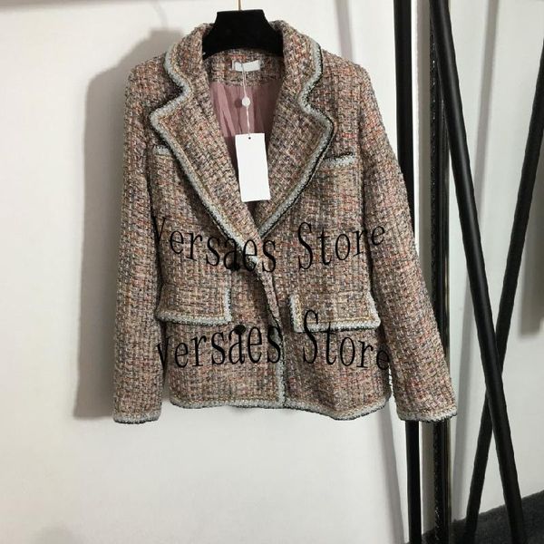women's suits & blazers luxury design fashion double breasted suit cardigan coat temperament sequin tweed long sleeve, White;black
women's suits & blazers luxury design fashion double breasted suit cardigan coat temperament sequin tweed long sleeve, White;black