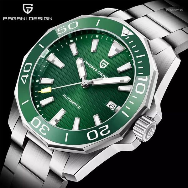 wristwatches pagani design men fashion sports mechanical watch brand stainless steel 100m waterproof automatic sapphire glass clock, Slivery;brown
wristwatches pagani design men fashion sports mechanical watch brand stainless steel 100m waterproof automatic sapphire glass clock, Slivery;brown