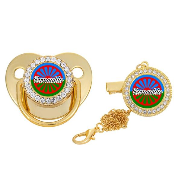 pacifiers# 6 colors choice rhinestone gypsy bohemia romani roma flag gold luxury bling pacifier for baby
pacifiers# 6 colors choice rhinestone gypsy bohemia romani roma flag gold luxury bling pacifier for baby