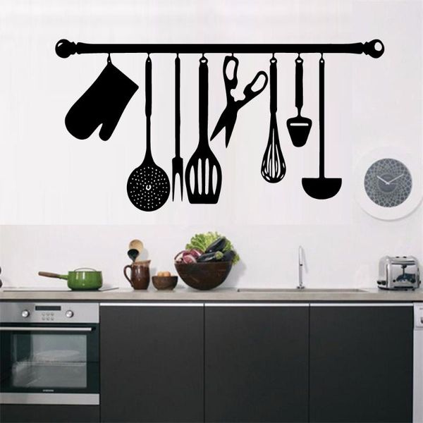 wall stickers creative kitchen utensils home decoration accessories for kids rooms waterproof art decal 
wall stickers creative kitchen utensils home decoration accessories for kids rooms waterproof art decal