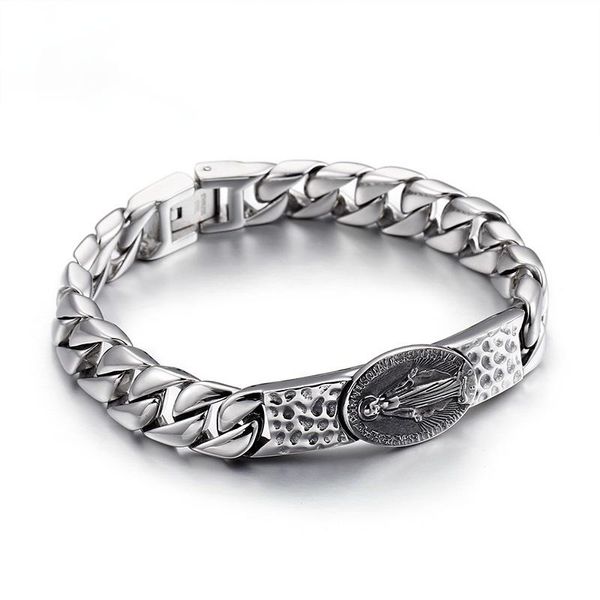 link, chain blessing stainless steel bracelets punk metal men's bracelet lucky jewelry gift jewels store, Black
link, chain blessing stainless steel bracelets punk metal men's bracelet lucky jewelry gift jewels store, Black