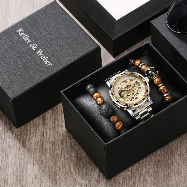 wristwatches hollow mechanical mens watches bracelet gift set luxury crystal fashion steel wristwatch for man, Slivery;brown
wristwatches hollow mechanical mens watches bracelet gift set luxury crystal fashion steel wristwatch for man, Slivery;brown