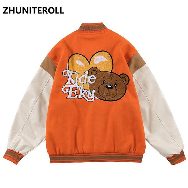 men's jackets towel embroidery heart bear bomber hip hop block patchwork baseball coats streetwear harajuku fashion casual couple, Black;brown
men's jackets towel embroidery heart bear bomber hip hop block patchwork baseball coats streetwear harajuku fashion casual couple, Black;brown