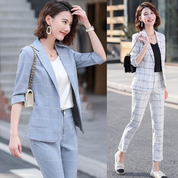 fashion casual blazer for women pant suits work wear half seeve jacket sets ladies business women's two piece pants, White
fashion casual blazer for women pant suits work wear half seeve jacket sets ladies business women's two piece pants, White