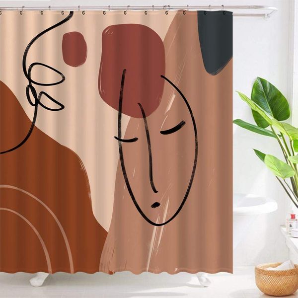 minimalist modern linear abstract faces shower curtain for bathroom waterproof fabric bathroom shower curtains set with hooks
minimalist modern linear abstract faces shower curtain for bathroom waterproof fabric bathroom shower curtains set with hooks