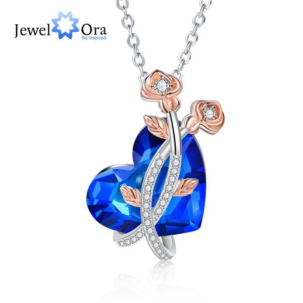 pendant necklaces jewelora classic heart blue crystal necklace with rose flower silver color cubic zirconia pendants for women wedding jewel
pendant necklaces jewelora classic heart blue crystal necklace with rose flower silver color cubic zirconia pendants for women wedding jewel