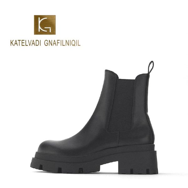 boots katelvadi ankle genuine leather woman platform fashion black chunky heels short winter siz jy-004
boots katelvadi ankle genuine leather woman platform fashion black chunky heels short winter siz jy-004