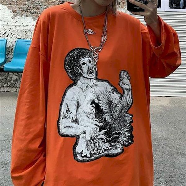 mens long-sleeved high street t-shirt hip-hop retro pattern printing loose couple casual shirt autumn harajuku mens clothing, Black
mens long-sleeved high street t-shirt hip-hop retro pattern printing loose couple casual shirt autumn harajuku mens clothing, Black