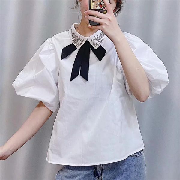 women's polos women vintage puff sleeve female shirts sweet fashion beading white blouses blusas chic
women's polos women vintage puff sleeve female shirts sweet fashion beading white blouses blusas chic