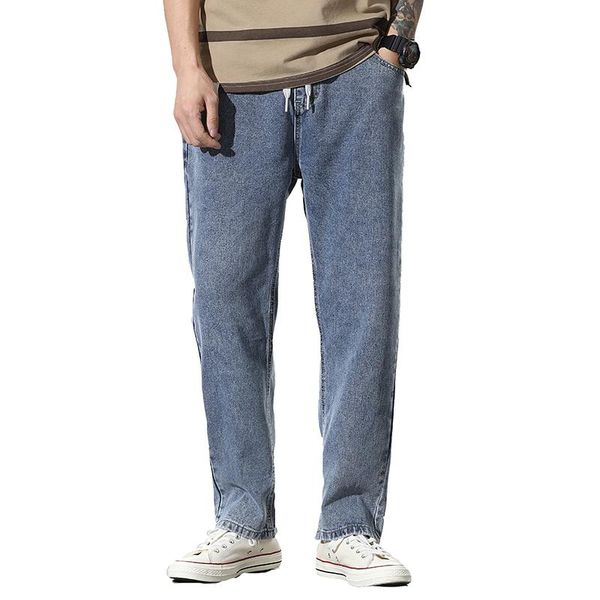 men's jeans men 2021 wide leg loose fit baggy straight cut light blue full length daddy pants elastic waist drawstring
men's jeans men 2021 wide leg loose fit baggy straight cut light blue full length daddy pants elastic waist drawstring