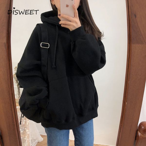 sweatshirts solid hooded sweatshirts woman college style loose long sleeve thickened hoodies women simplicity slim warm pullover women', Black
sweatshirts solid hooded sweatshirts woman college style loose long sleeve thickened hoodies women simplicity slim warm pullover women', Black
