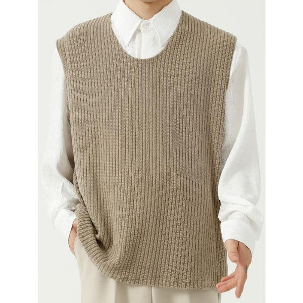 men's vests 3531 summer knitted sweater waistcoat korean style loose simple personality daily trendy o-neck casual youth handsome vest, Black;white
men's vests 3531 summer knitted sweater waistcoat korean style loose simple personality daily trendy o-neck casual youth handsome vest, Black;white