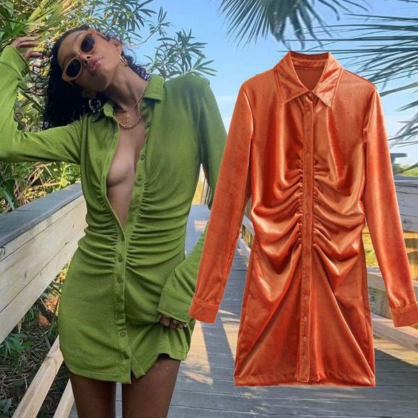 casual dresses fall 2021 lapel long-sleeved single-breasted pleated slim dress with hip skirt, Black;gray
casual dresses fall 2021 lapel long-sleeved single-breasted pleated slim dress with hip skirt, Black;gray
