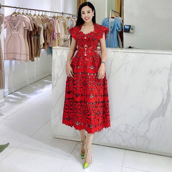casual dresses runway designer summer red dress women's fashion diamonds buttons hollow out embroidery lace party birthday, Black;gray
casual dresses runway designer summer red dress women's fashion diamonds buttons hollow out embroidery lace party birthday, Black;gray