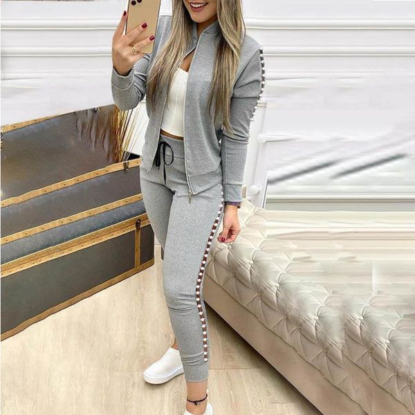 women's tracksuits two piece uds leisure contrast sports fitness suit fbfy, Gray
women's tracksuits two piece uds leisure contrast sports fitness suit fbfy, Gray