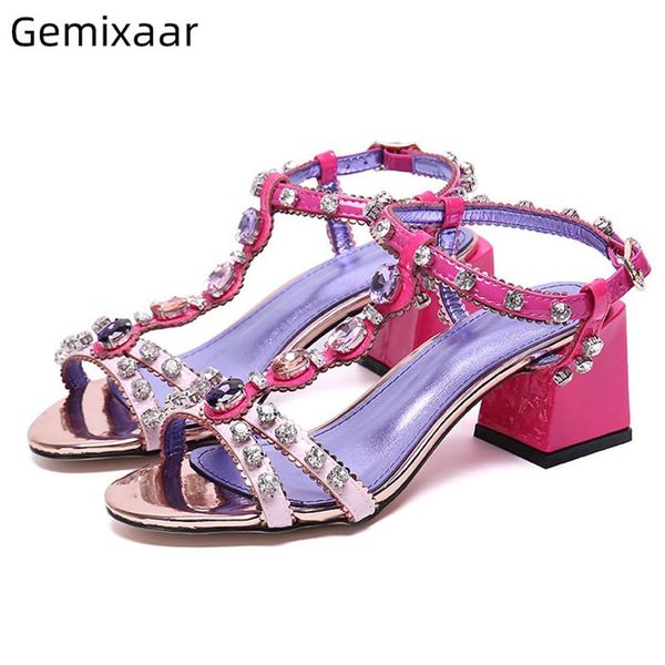 dress shoes diamond t-strap gladiator sandals women rose square heel open toe mixed color rhinestone summer woman, Black
dress shoes diamond t-strap gladiator sandals women rose square heel open toe mixed color rhinestone summer woman, Black