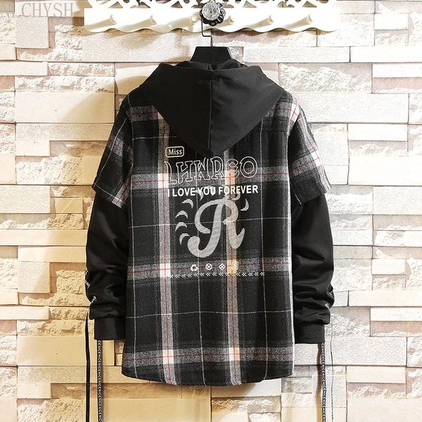 men's hoodies & sweatshirts 2021 arrived plaid hoodie sweatshirt men flannel fleece style hip hop high street casual cardigan long-slee, Black
men's hoodies & sweatshirts 2021 arrived plaid hoodie sweatshirt men flannel fleece style hip hop high street casual cardigan long-slee, Black