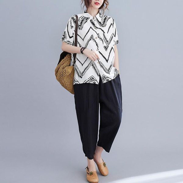 piece sets women cotton linen casual pantsuits 2021 summer vintage style female shirts and ankle-length pants s3973 women's two, White
piece sets women cotton linen casual pantsuits 2021 summer vintage style female shirts and ankle-length pants s3973 women's two, White