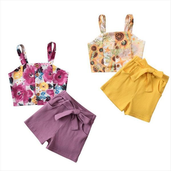 0 5y summer kids girls clothes sets sunflowers print sleeveless single breasted vest shorts 2pcs, White
0 5y summer kids girls clothes sets sunflowers print sleeveless single breasted vest shorts 2pcs, White