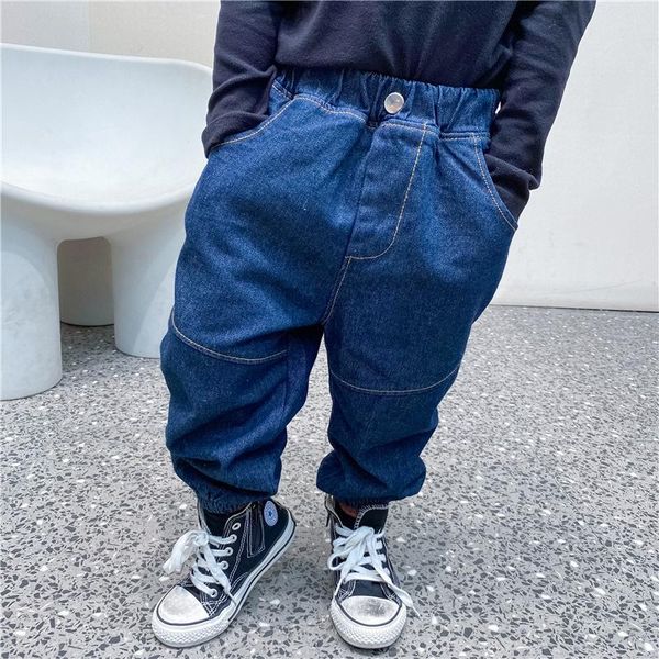 boys jeans winter elastic waist plus velvet loose denim trousers korean style thick harem pants toddler clothes for 1-7yrs, Blue
boys jeans winter elastic waist plus velvet loose denim trousers korean style thick harem pants toddler clothes for 1-7yrs, Blue