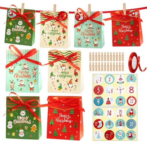 gift wrap 12/24/40 sets christmas advent calendar boxes 24 days countdown to xmas decorations diy hanging candy bag 
gift wrap 12/24/40 sets christmas advent calendar boxes 24 days countdown to xmas decorations diy hanging candy bag